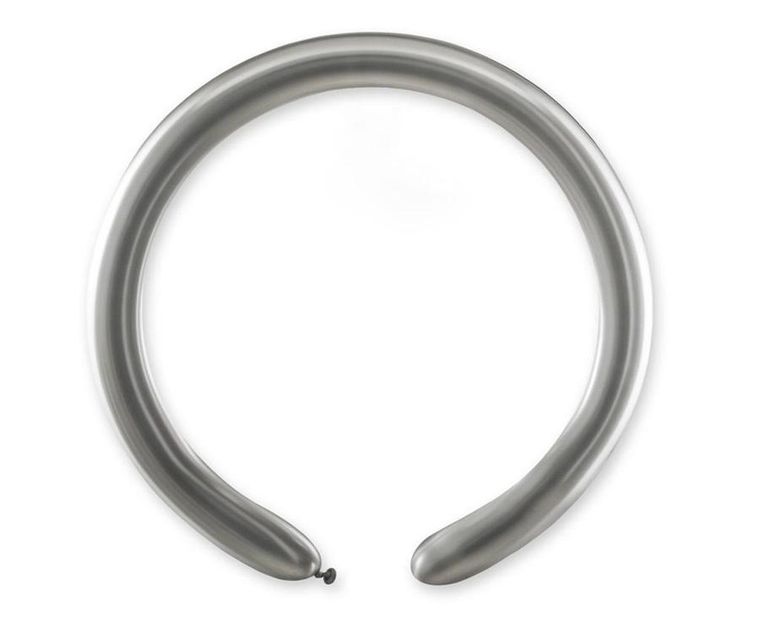 GoDan, balony do modelowania, srebrne, 140 cm, 100 szt.