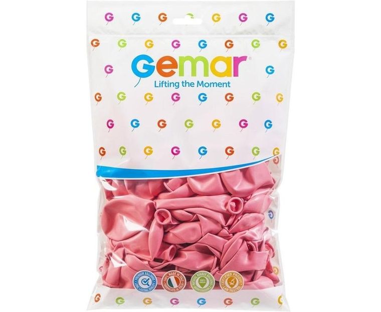 GoDan, balony, makaroniki, jasnoróżowe, 25 cm, 100 szt.