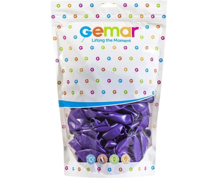 GoDan, balony, pastel, fioletowe, 50 szt.