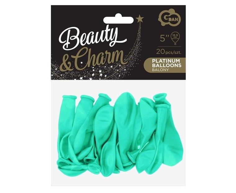Godan, balony, pastelowe B&C, miętowe, 13 cm, 20 szt.