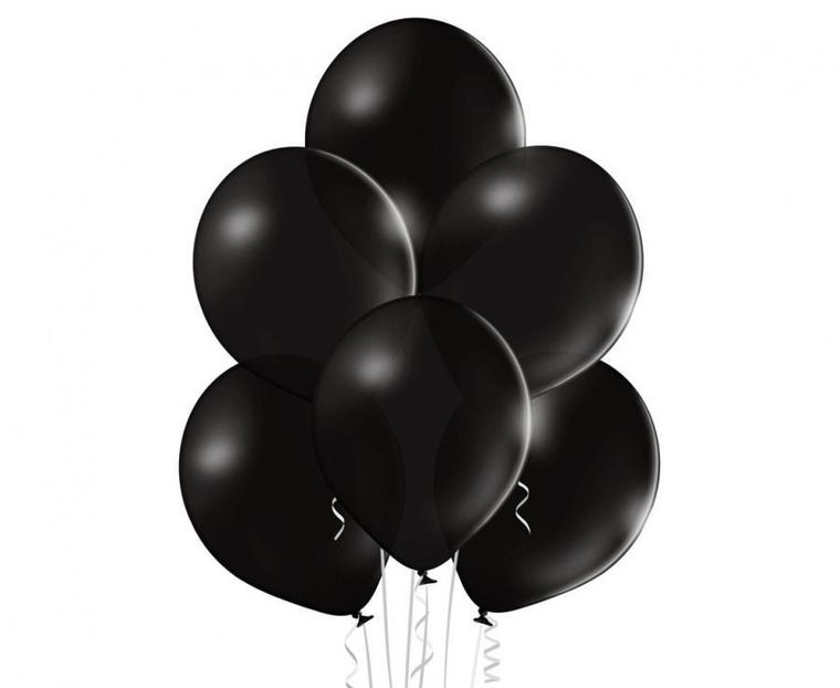 GoDan, balony pastelowe czarne, 30 cm, 100 szt.
