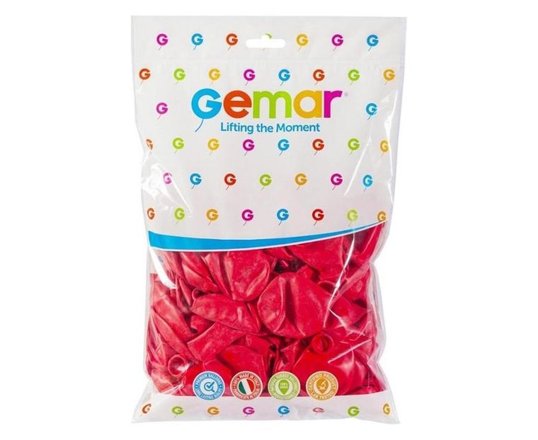 GoDan, balony pastelowe, czerwone, 100 szt.