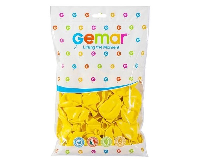 GoDan, balony pastelowe, żółte, 30 cm, 100 szt.