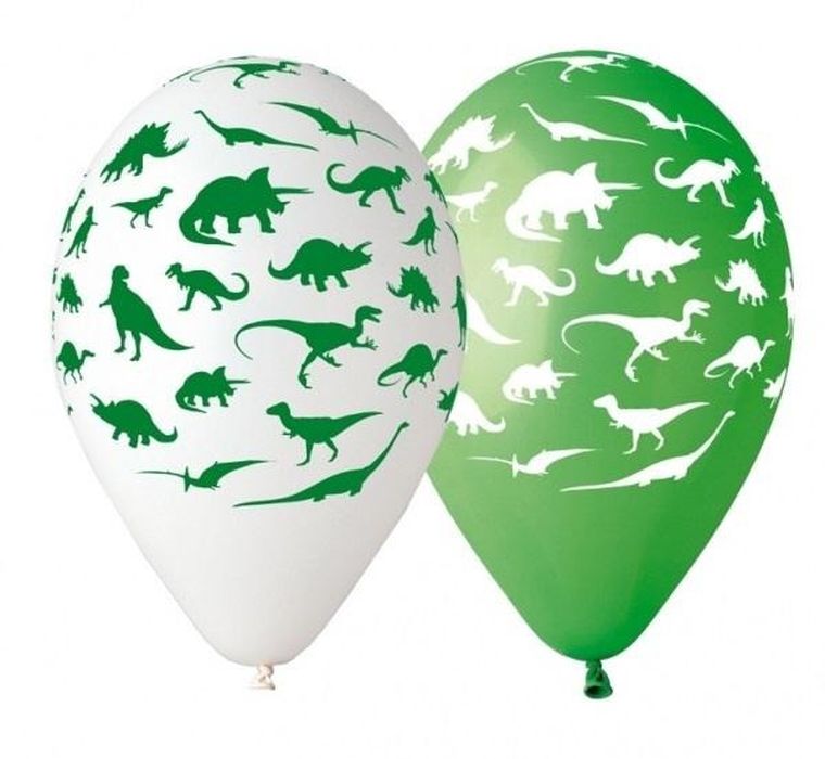 Godan, balony premium Dinozaury, 30 cm, 5 szt.