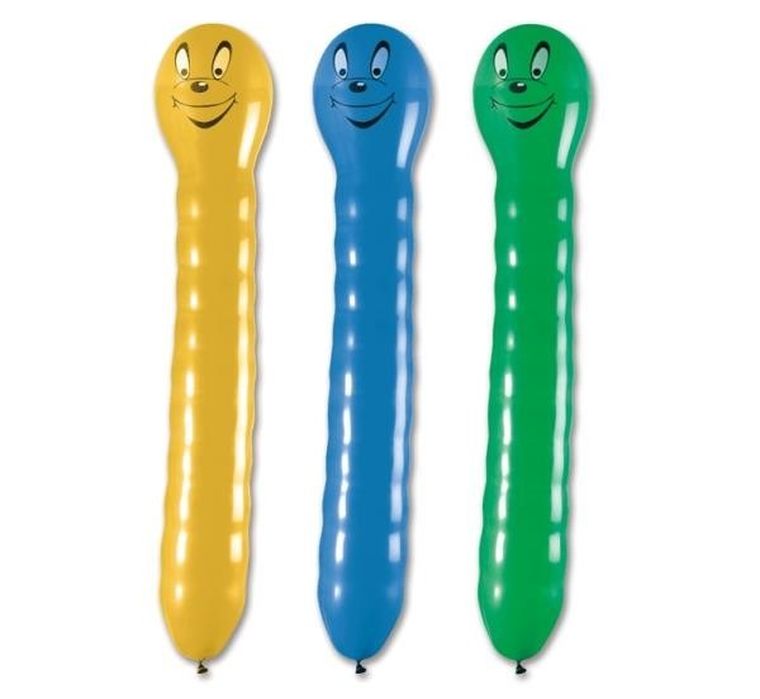 GoDan, balony premium, dżdżownice z rogami, 95 cm, 3 szt.