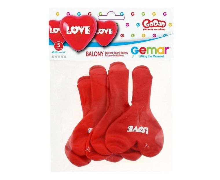 GoDan, balony premium, Love, 5 szt.