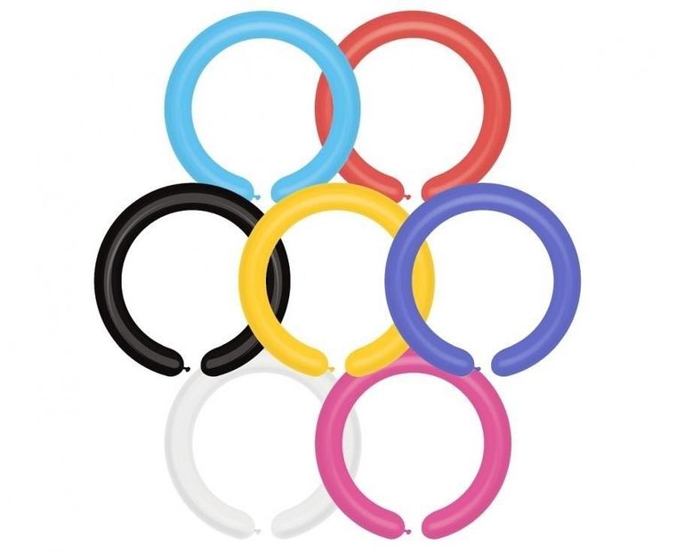 Godan, balony, rurki włoskie, twister, 100 szt.