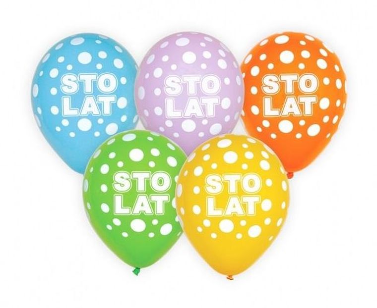 Godan, balony Sto Lat, 5 szt.