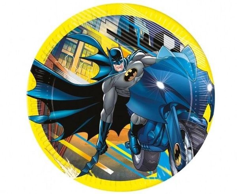 GoDan, Batman, talerzyki papierowe, 23 cm, 8 szt.