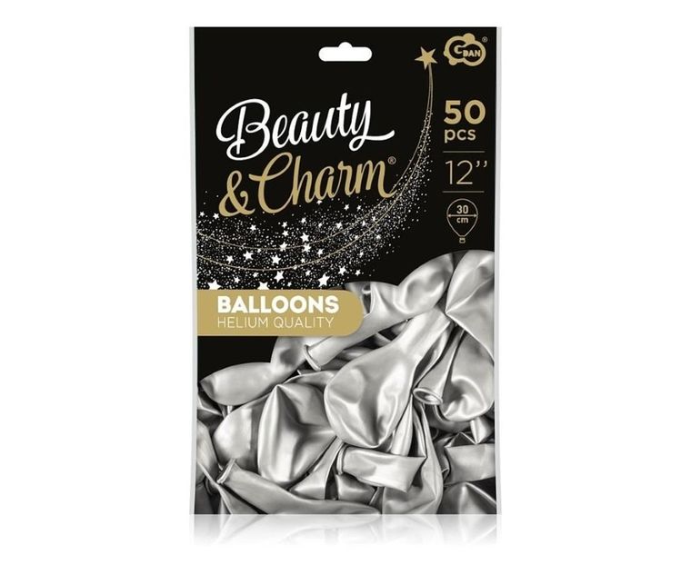 GoDan, Beauty&Charm, balony metaliczne, 30 cm, 50 szt.