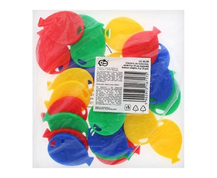 GoDan, ciężarki do balonów, 8g, 25 szt.