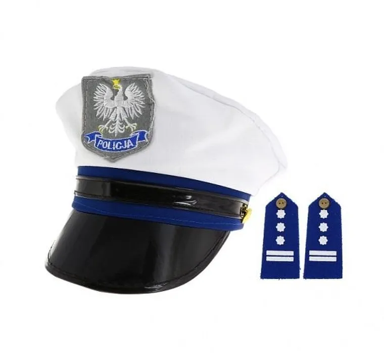 Godan, Czapka policjanta z pagonami, element przebrania