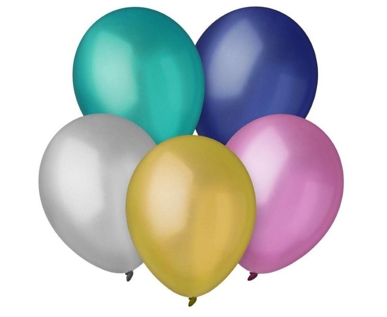 GoDan, Decomex, balony, metallic, 23 cm, 100 szt.
