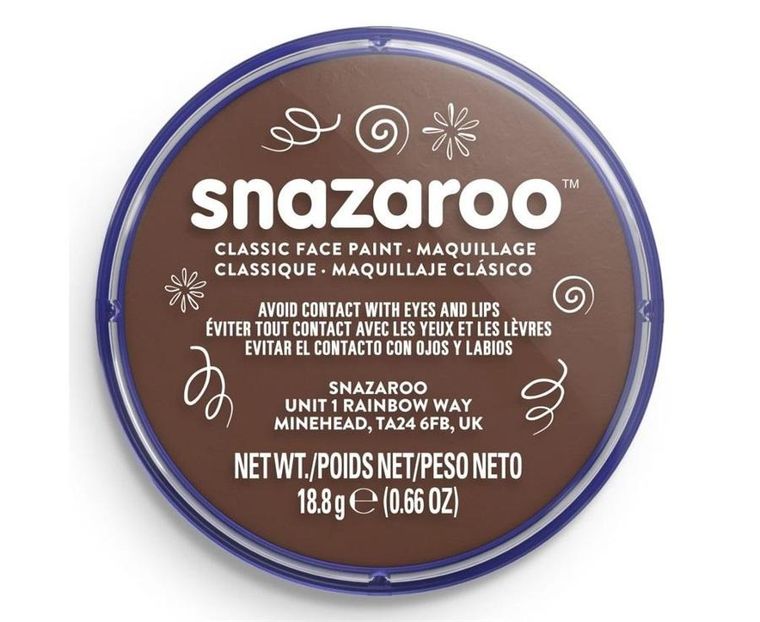 GoDan, farba do malowania twarzy, jasno brązowa, 18 ml