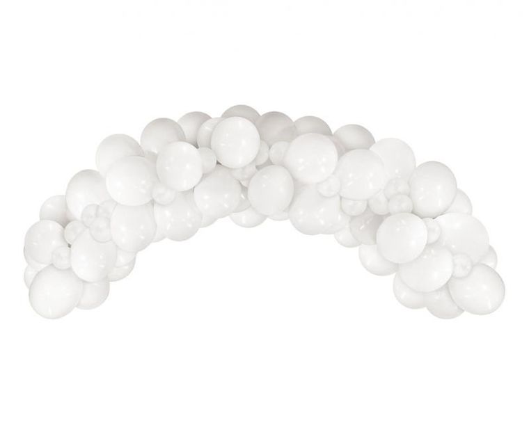 GoDan, girlanda balonowa, biała, 70 szt.