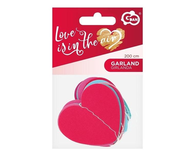 GoDan, girlanda papierowa, Love is in the Air, 200 cm