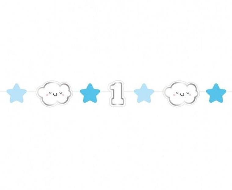 GoDan, girlanda, roczek, niebieska, 120 cm