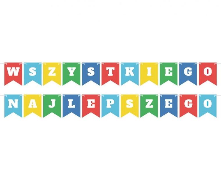 GoDan, girlanda, Wszystkiego Najlepszego, 2-400 cm