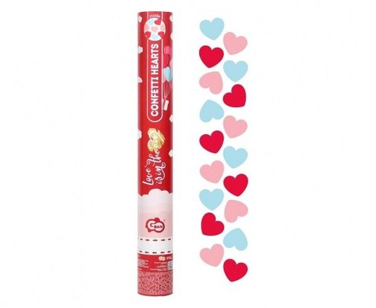GoDan, konfetti pneumatyczne, Love is in the air, 40 cm