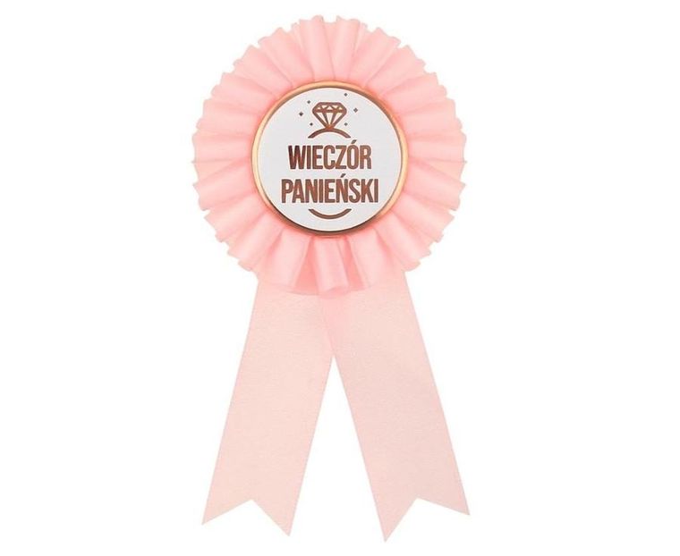 Godan, kotylion, Wieczór panieński, jasnoróżowy