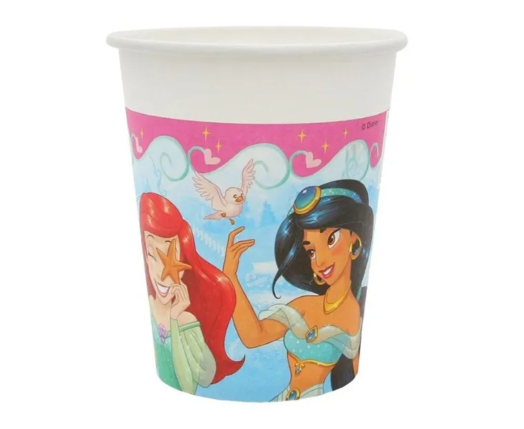 GoDan, Księżniczki Disneya, kubeczki papierowe, 200 ml, 8 szt.