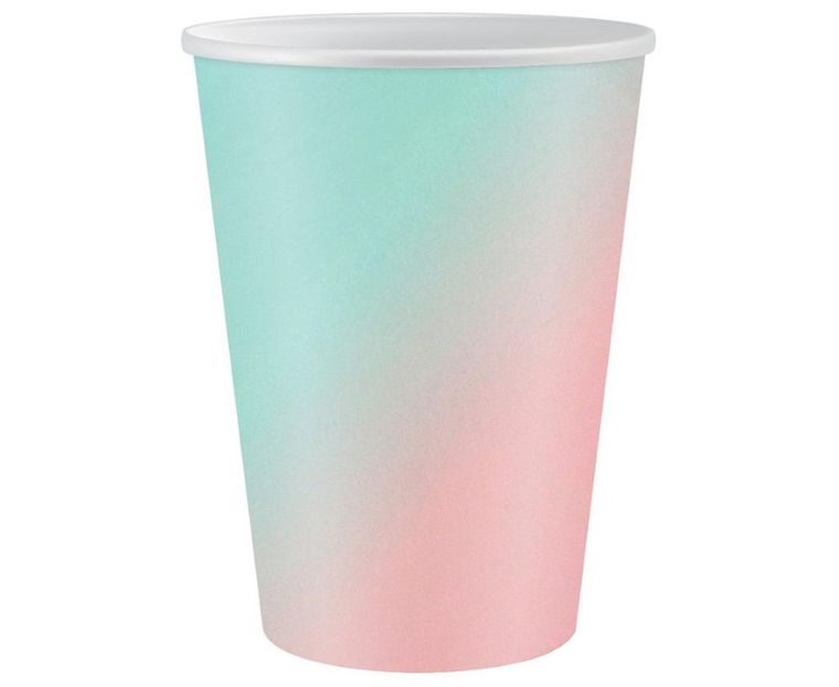 GoDan, kubeczki papierowe, ombre, 266 ml, 6 szt.