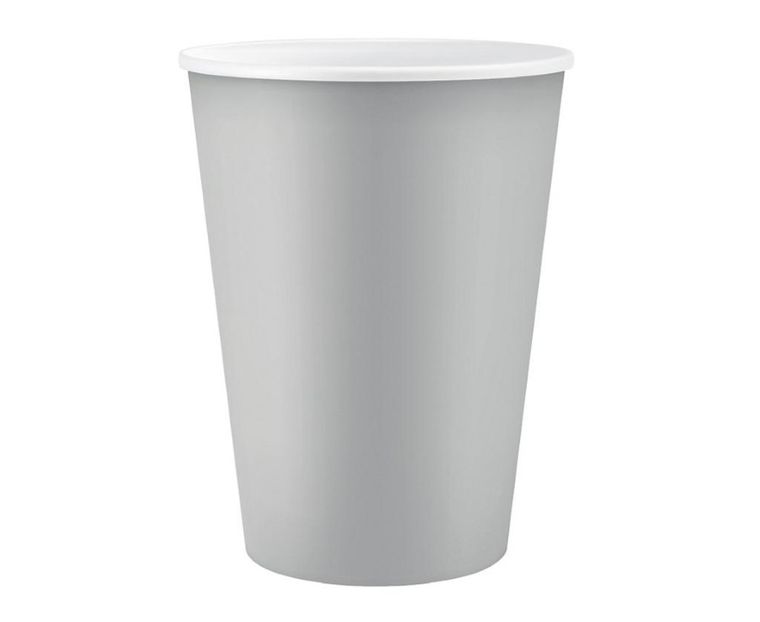 GoDan, kubeczki papierowe, srebrne, 250 ml, 6 szt.