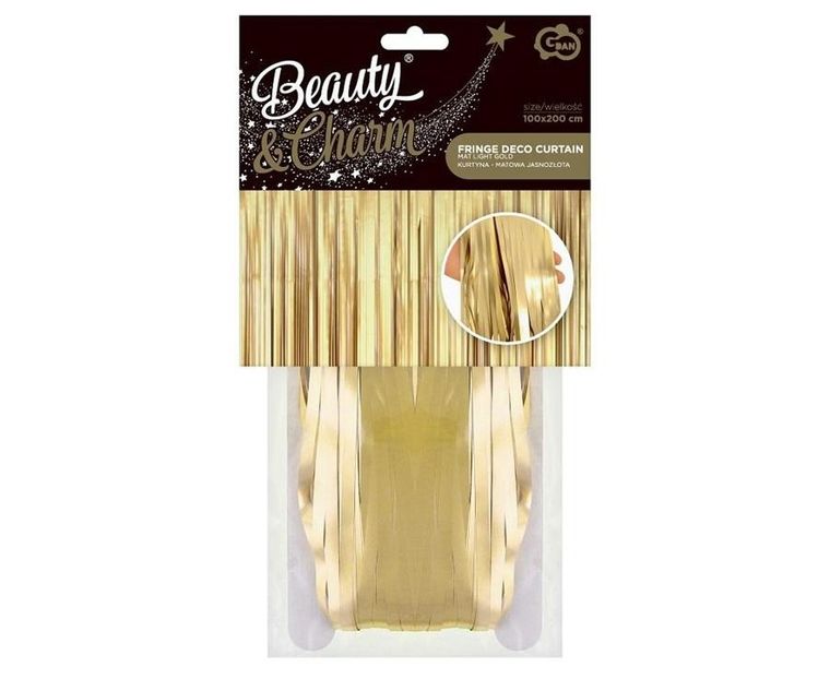 GoDan, kurtyna matowa, jasnozłota, 100-200 cm