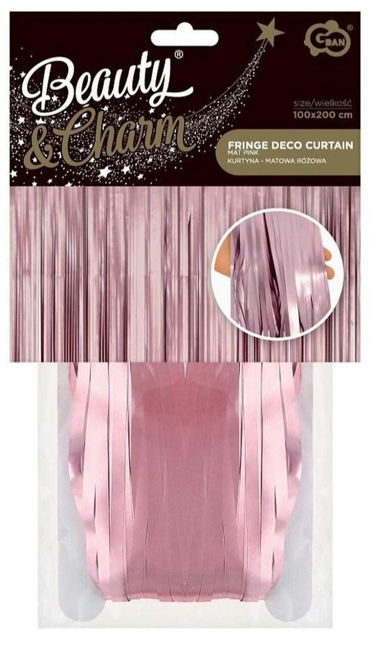 GoDan, kurtyna matowa, różowa 100-200 cm