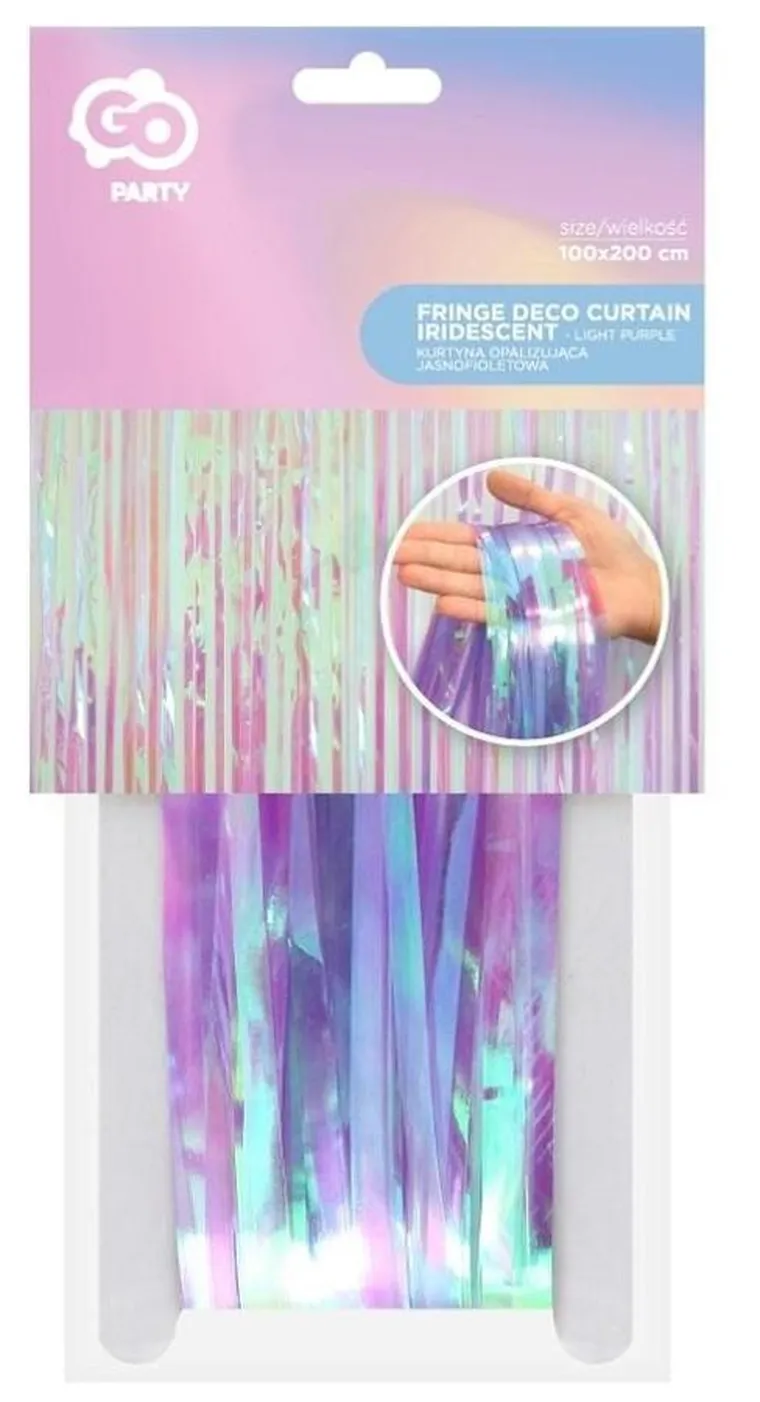 GoDan, kurtyna opalizująca, jasnofioletowa, 100-200 cm