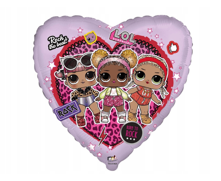 GoDan, L.O.L. Surprise, balon foliowy, Rock, 61 cm