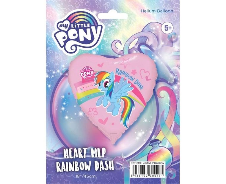 GoDan, My Little Pony, balon foliowy, FX, tęcza, 46 cm