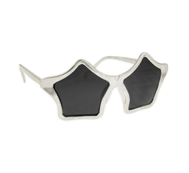 GoDan, okulary, gwiazdki, srebrne