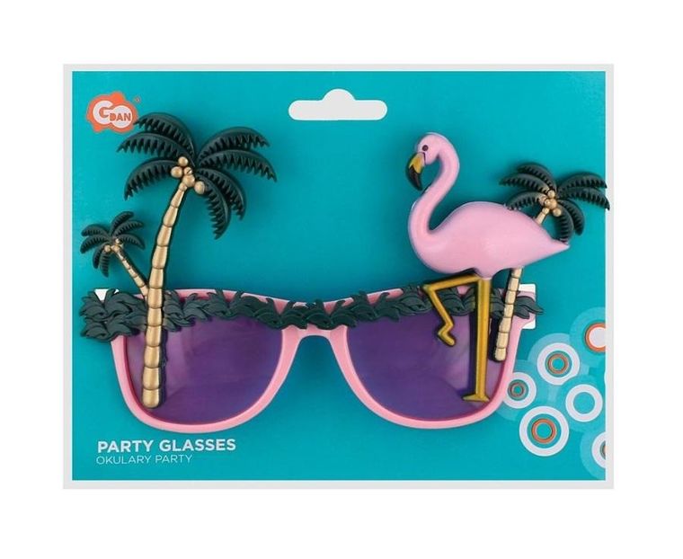 GoDan, okulary, Palmy i Flaming