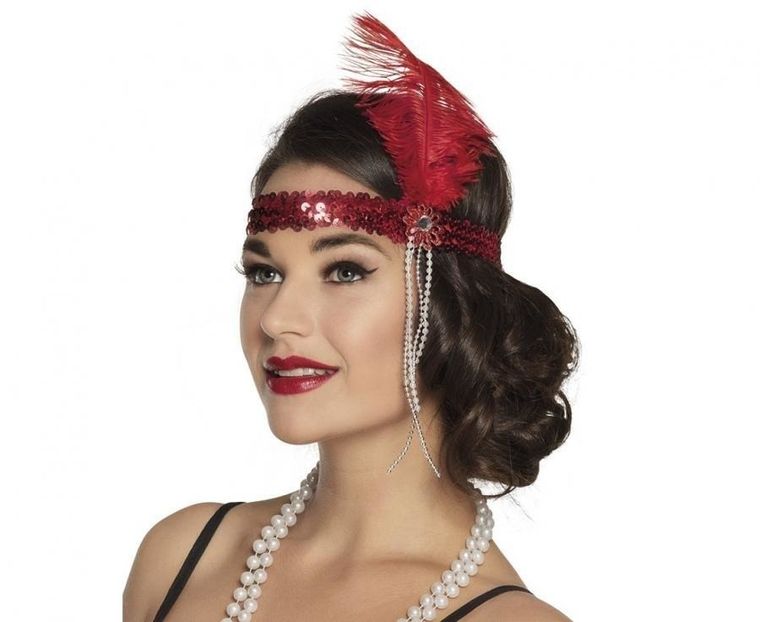 GoDan, opaska, retro, czerwona