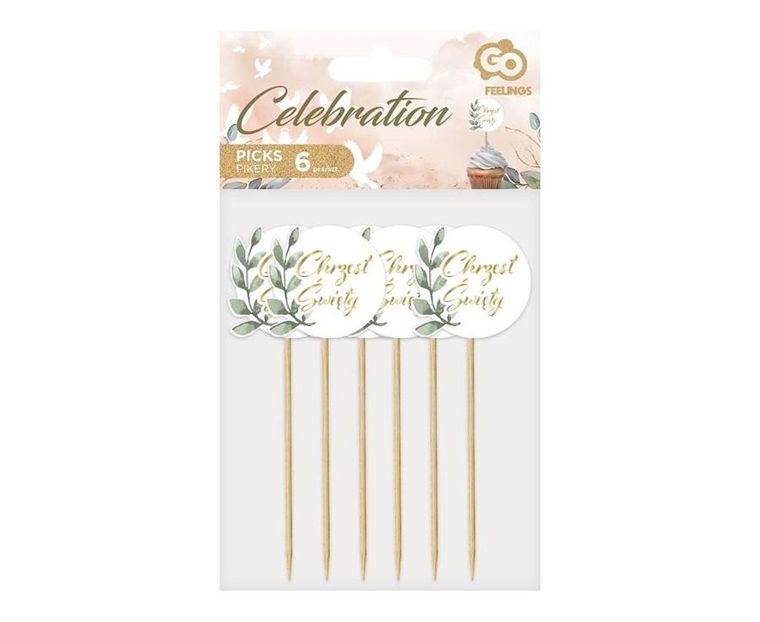 GoDan, pikery, Chrzest Święty, listki, 6 szt.