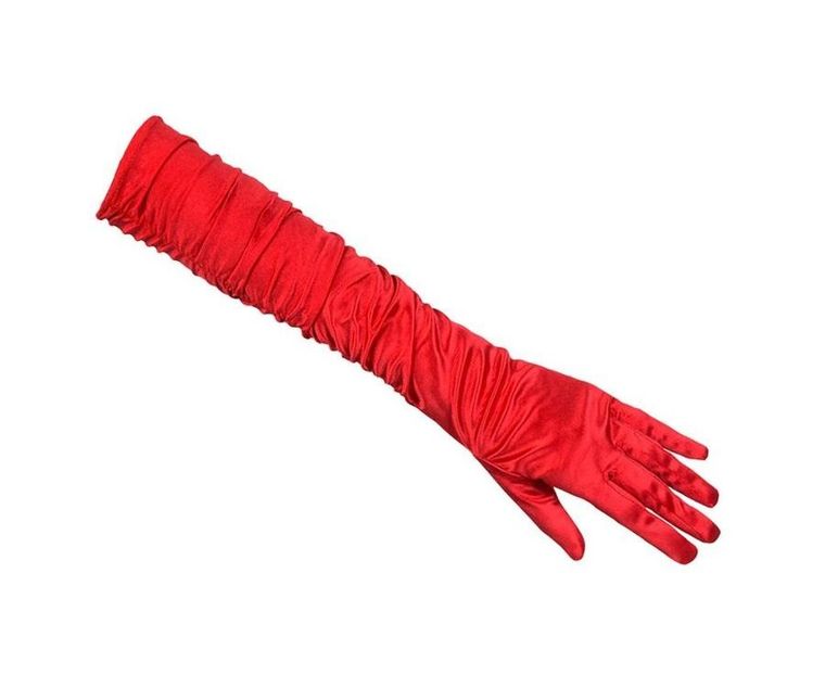 GoDan, rękawiczki do łokcia, Hollywood, czerwone