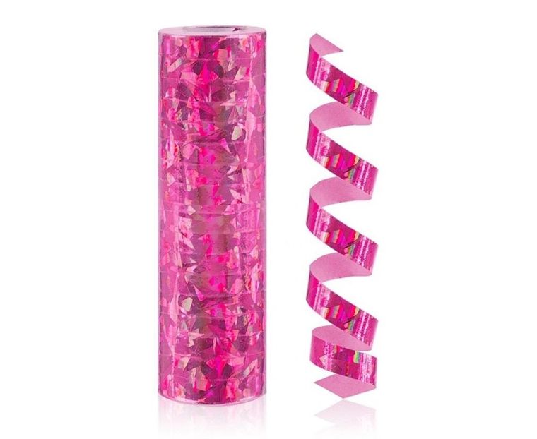 GoDan, serpentyna holograficzna, różowa, 4m