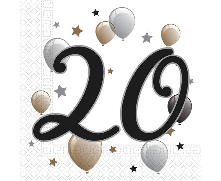 GoDan, serwetki papierowe, Balloons, 33-33 cm, 20 szt.