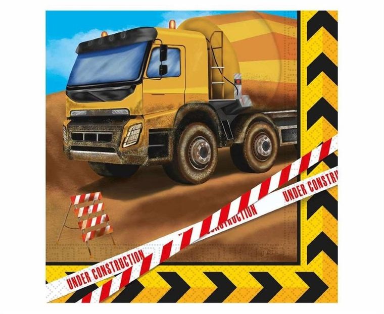 GoDan, serwetki papierowe, Construction, 33-33 cm, 20 szt.