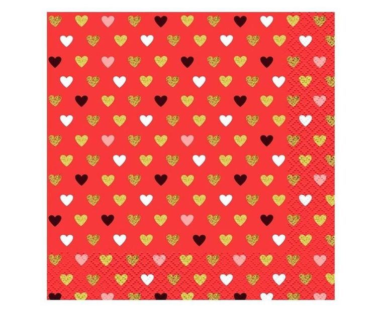 GoDan, serwetki serca, 33-33 cm, 20 szt.