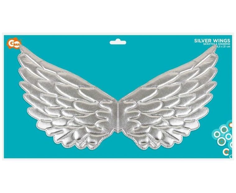 GoDan, skrzydła, srebrne, 45,3-21 cm