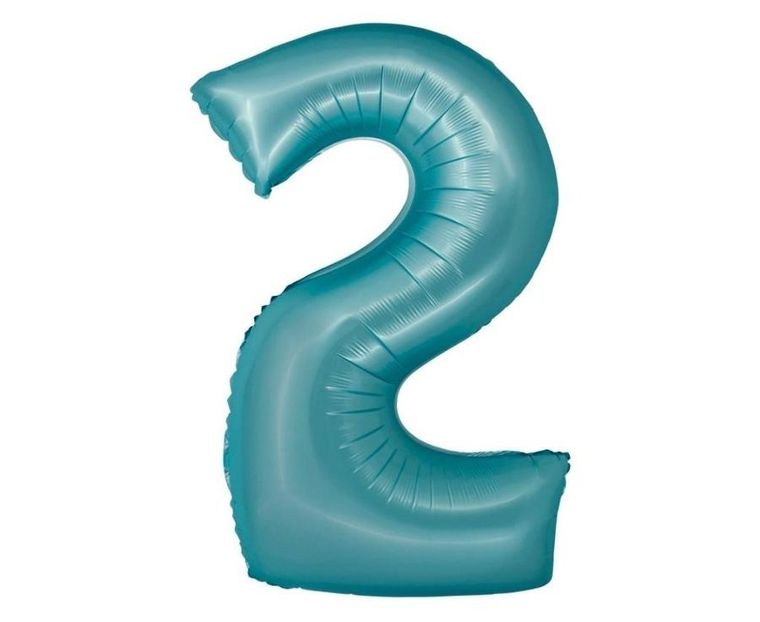 Godan, Smart, balon foliowy, cyfra 1 niebieski matowy, 76 cm
