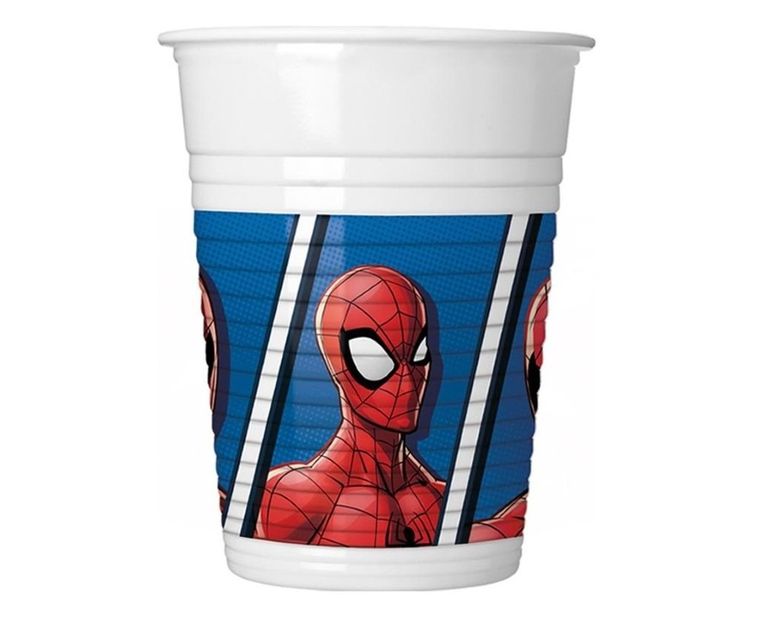 GoDan, Spider-Man, kubeczki plastikowe, 200 ml, 8 szt.