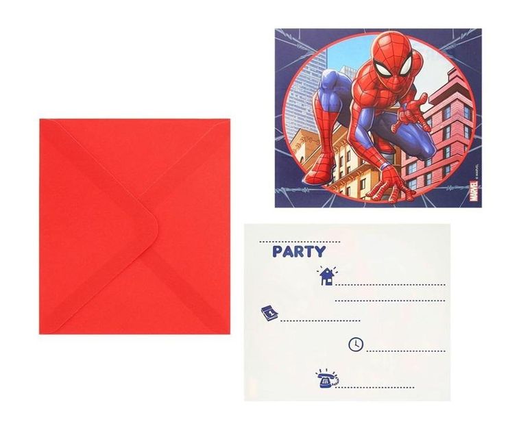 GoDan, Spider-Man, zaproszenia uniwersalne, 6 szt.