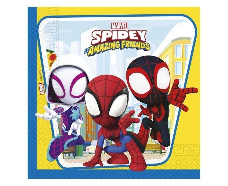 GoDan, Spidey i super-kumple, serwetki papierowe, 33-33 cm