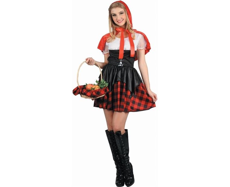 GoDan, strój dla dorosłych, czerwony kapturek, rozmiar M