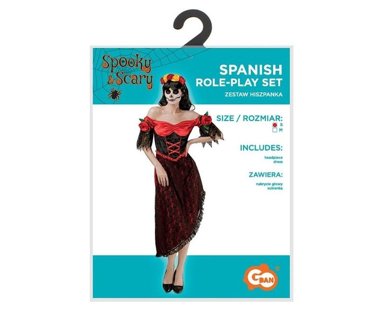 GoDan, strój dla dorosłych, hiszpanka, rozmiar S