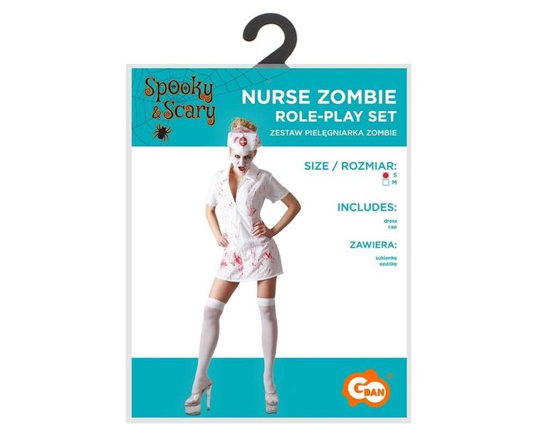 GoDan, strój dla dorosłych, Pielęgniarka Zombie, rozmiar S