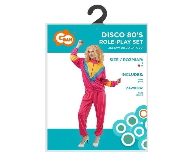 GoDan, strój dla kobiet, Disco Lata 80, rozmiar M